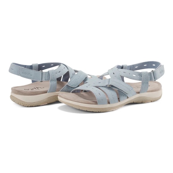 earth Samsin Round Toe Strappy Casual Flat Sandals 8.5 NWT - Picture 3 of 16